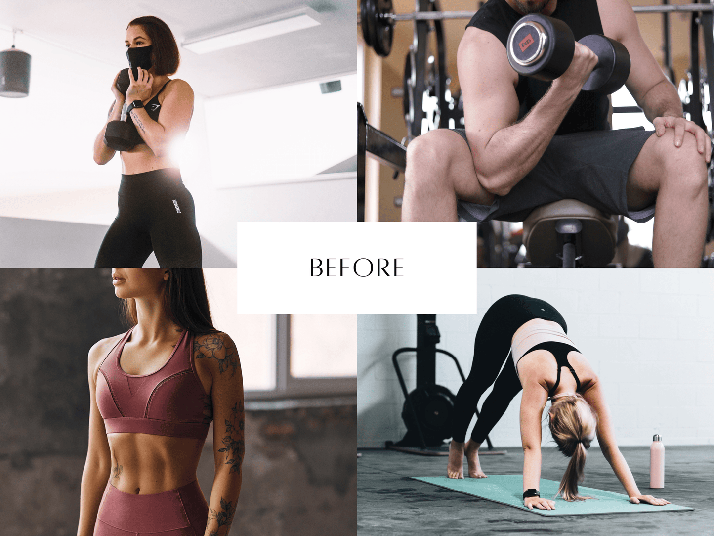 Fitness video LUTs