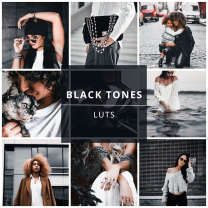 Black Tones Video LUTs | Creëer een krachtige en mysterieuze uitstraling in je video's