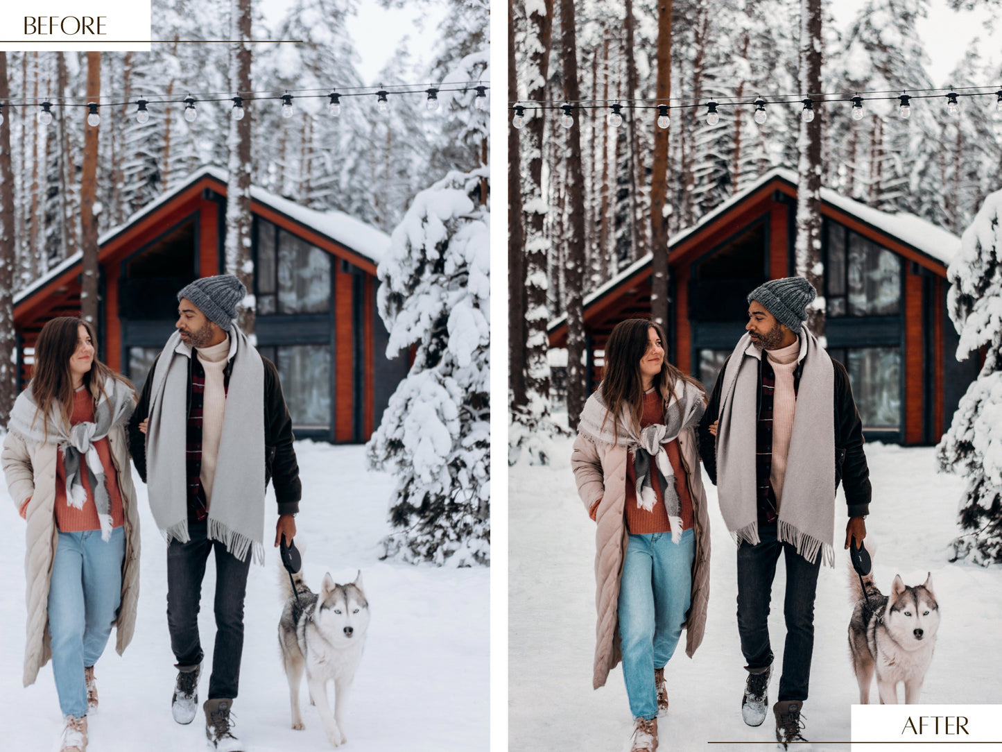 Warm &amp; Cozy Winter Lightroom presets